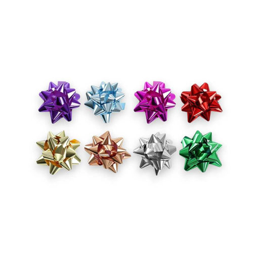 Picture of STAR BOW METALLIC 7.5CM MIX
